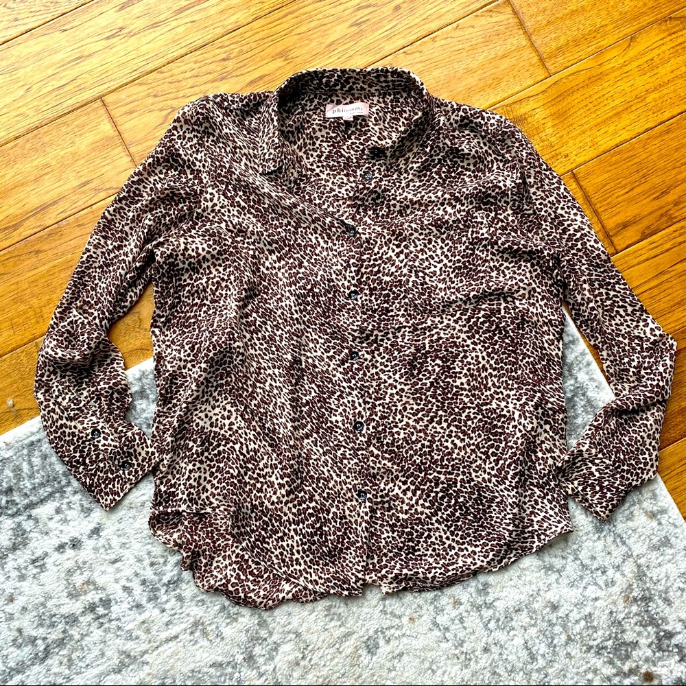 Philosophy Leopard Button Up